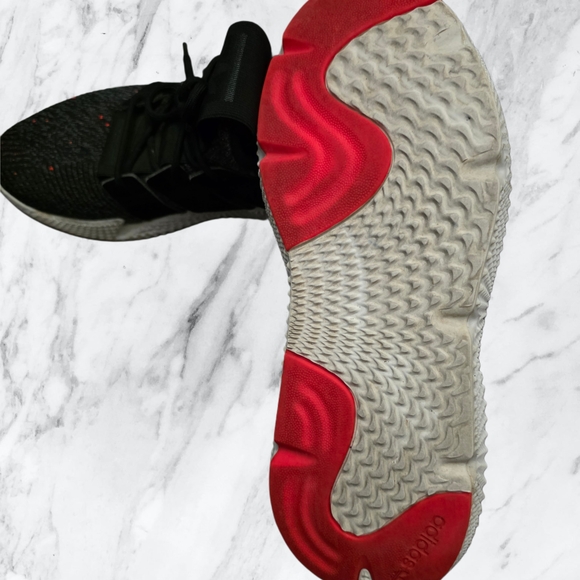 adidas Black and Red Athletic Shoes - Picture 5 of 7